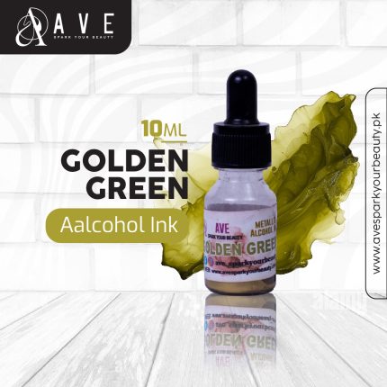 Golden Green Aalcohol Ink