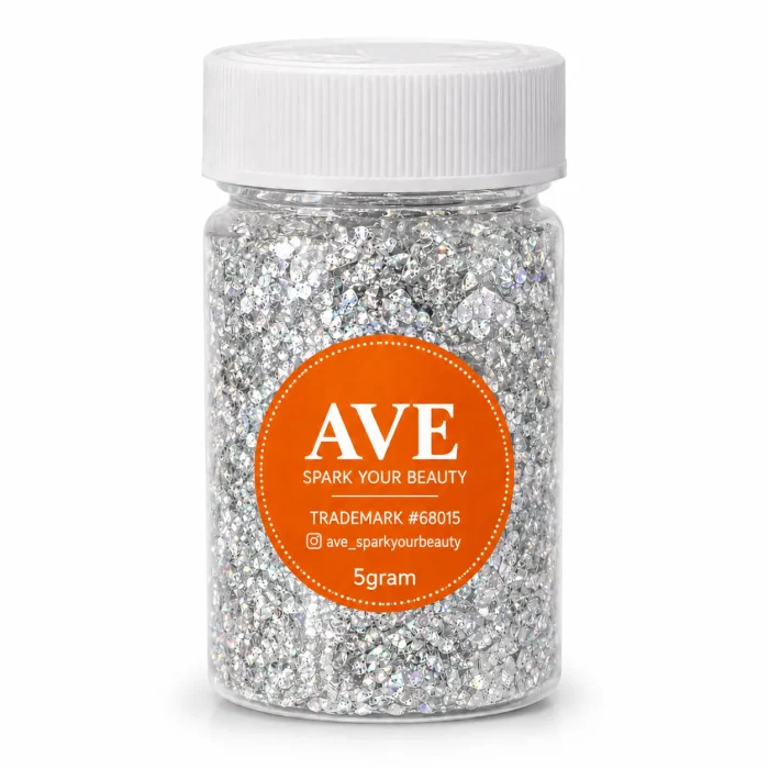 silver foil flakes - avesparkyourbeauty (1)